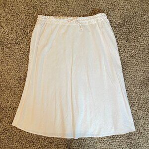 Size 14 H&M linen-blend white skirt